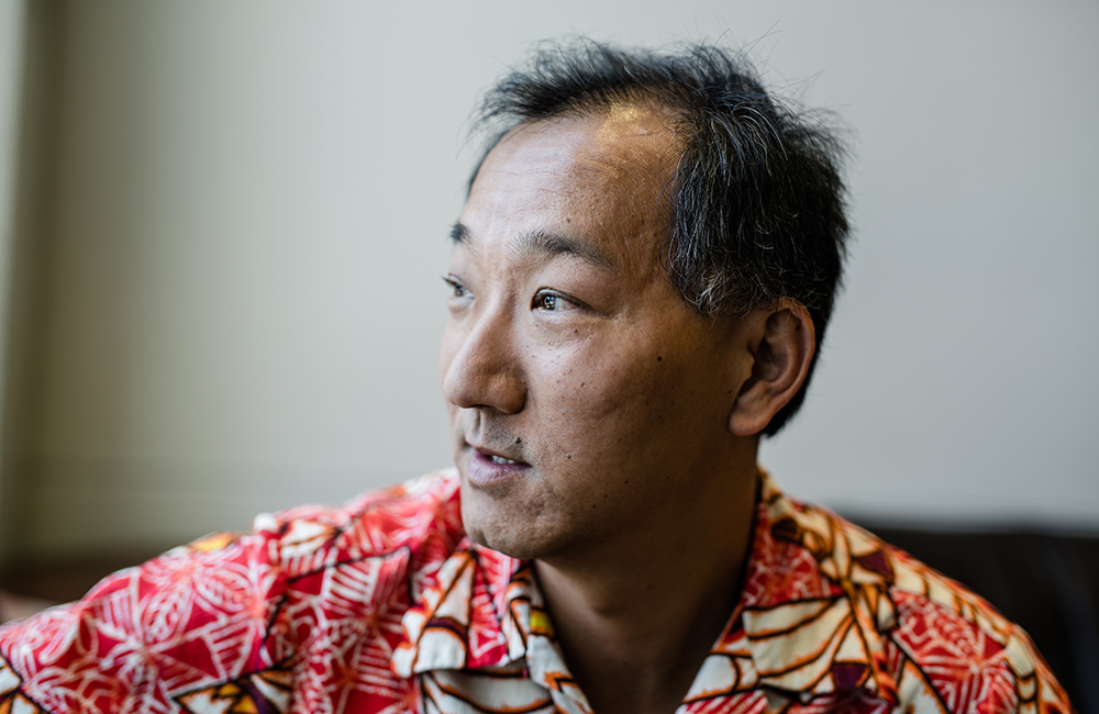 The mathematician Ken Ono in his office at Emory University in Atlanta.