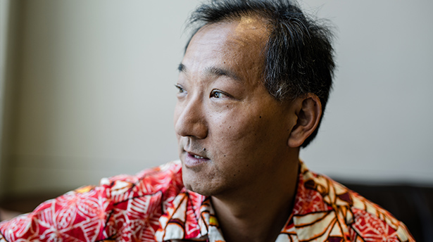 The mathematician Ken Ono in his office at Emory University in Atlanta.