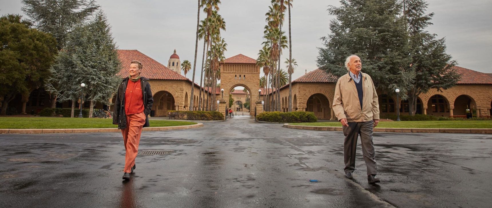 Helen Quinn and Roberto Peccei at Stanford University