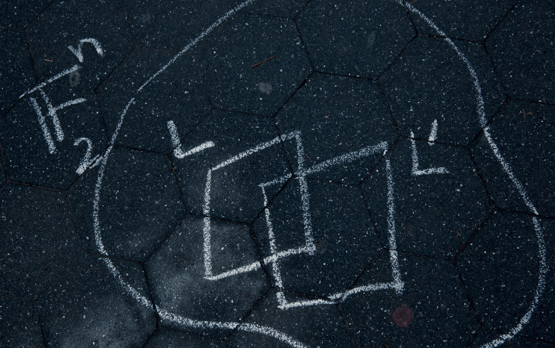 Sidewalk chalk in Washington Square Park