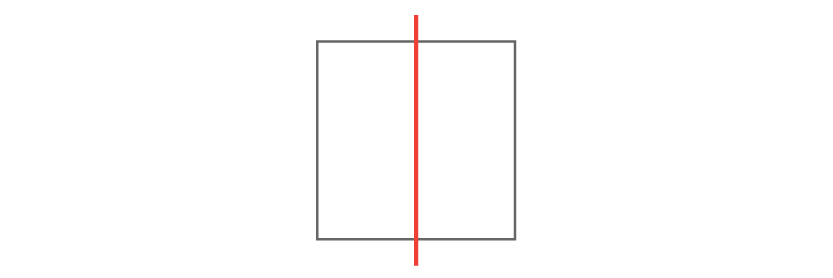 square with line