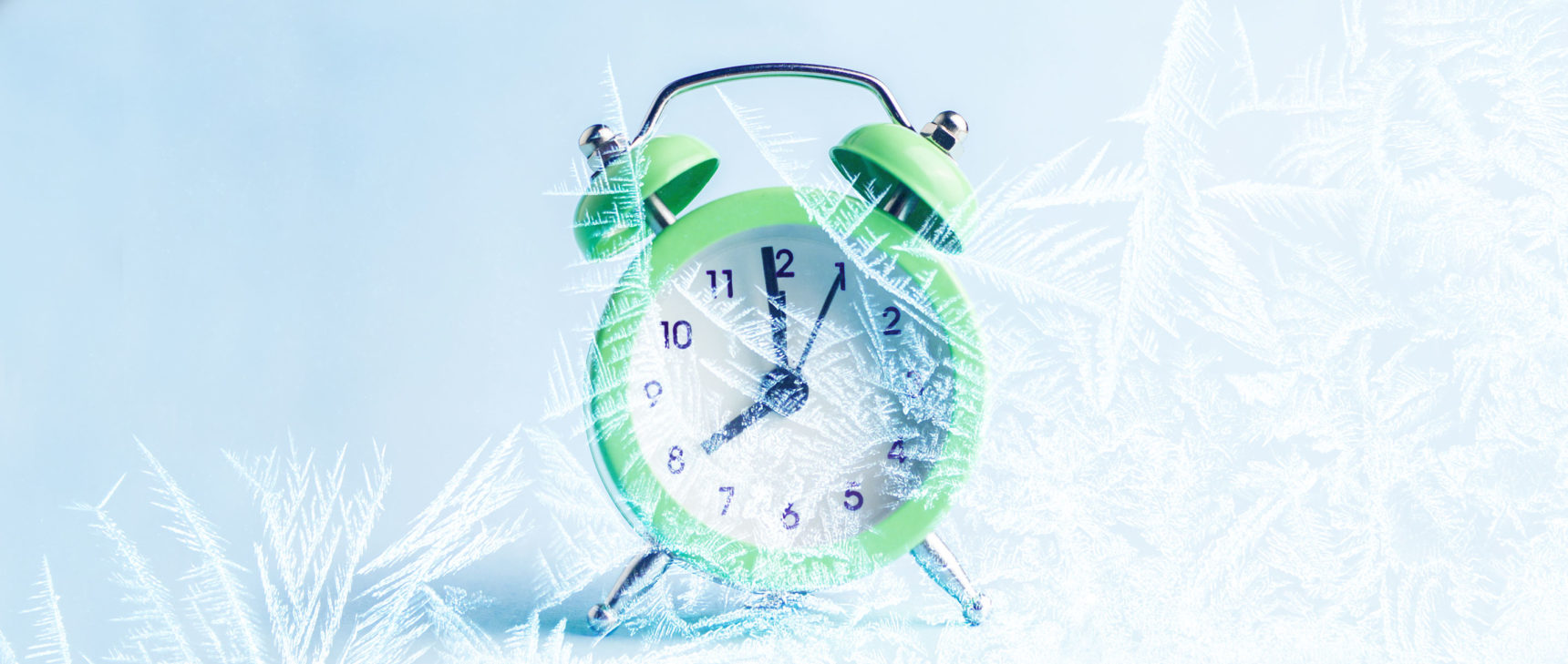 Frozen clock photo