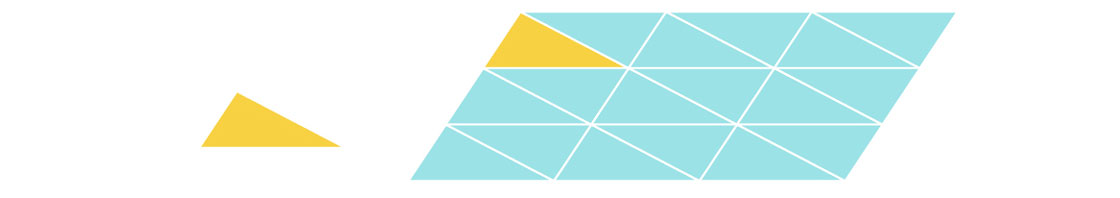 Irregular triangle tiling.