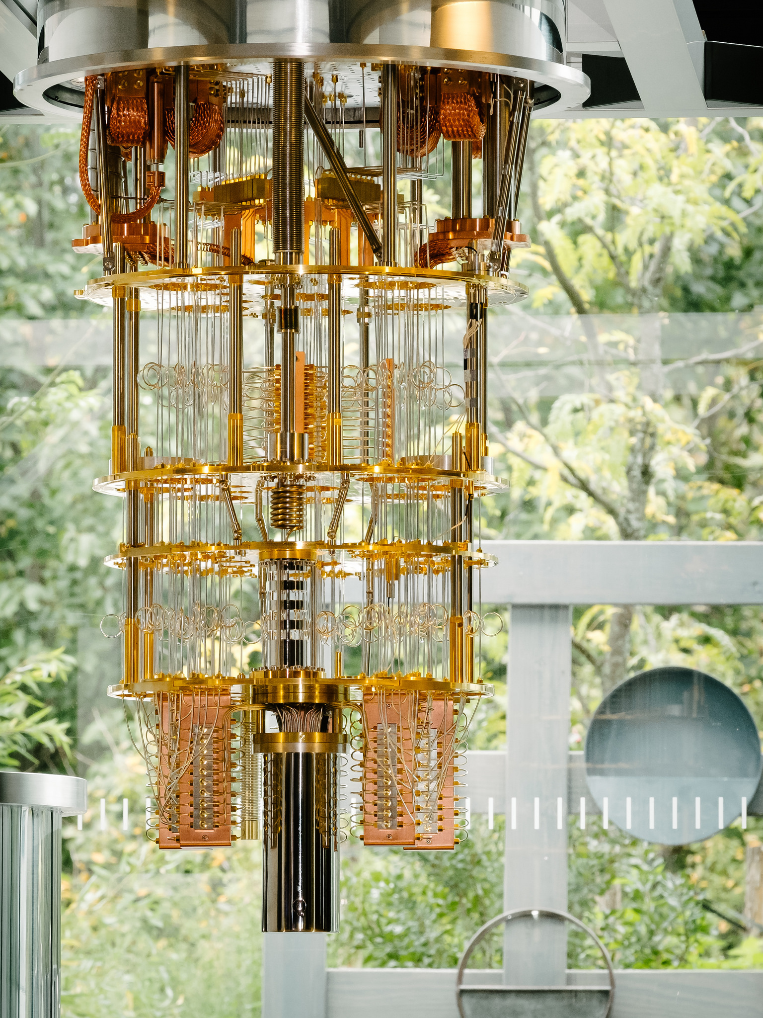 Photo of IBM Q Lab quantum computer