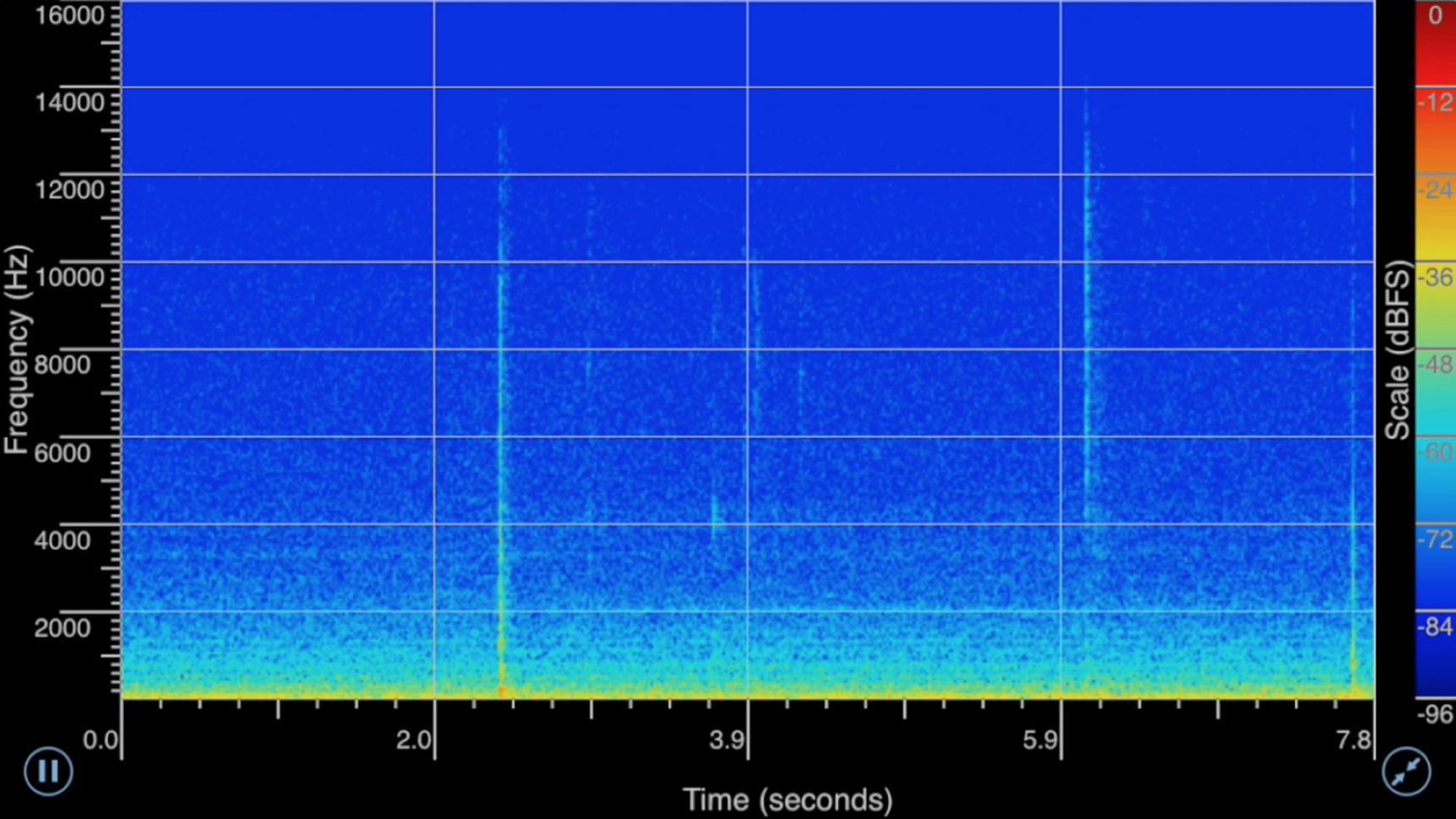 Audio of a fast radio burst