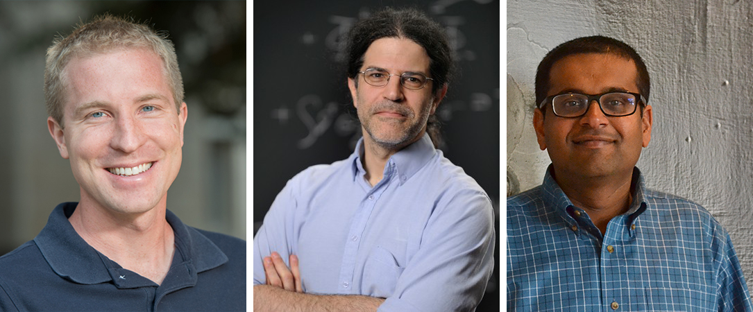 From left: Peter Graham of Stanford University, David Kaplan of Johns Hopkins University and Surjeet Rajendran of the University of California, Berkeley.