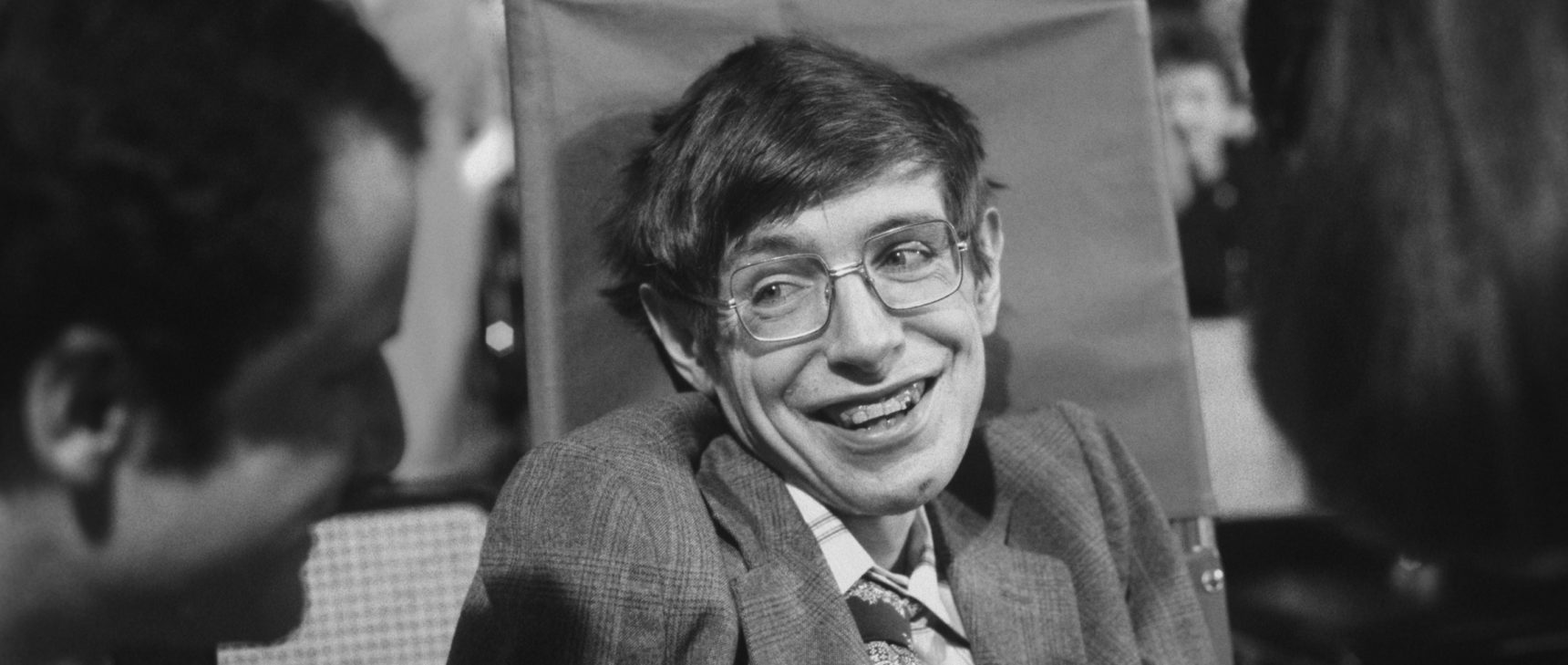 Photo of Stephen Hawking in 1979 in Princeton, New Jersey.