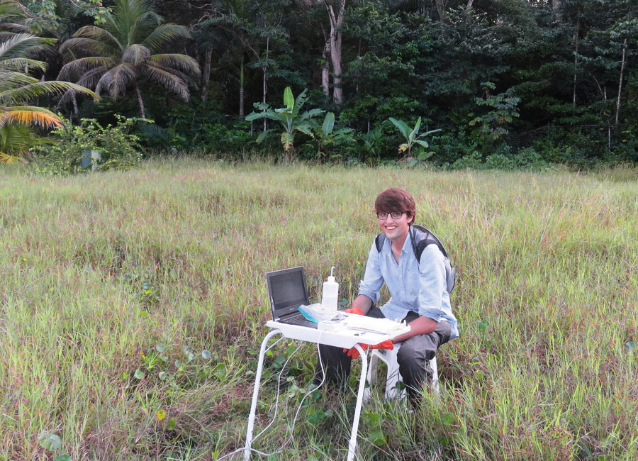 Photo of Patrick Kennedy in the field