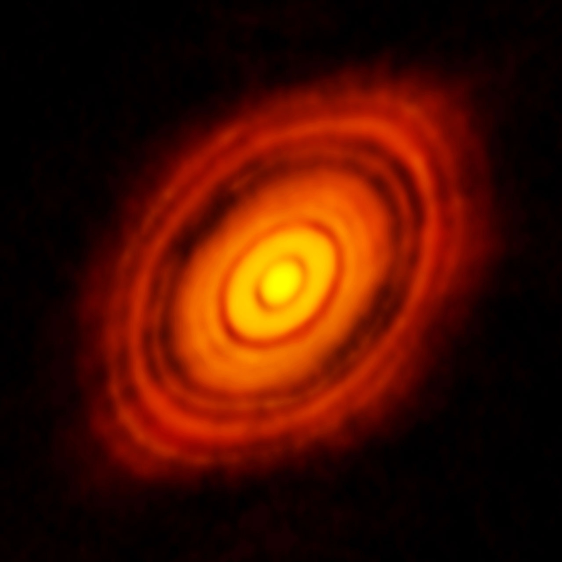 Protoplanetary disc surrounding the young star HL Tauri