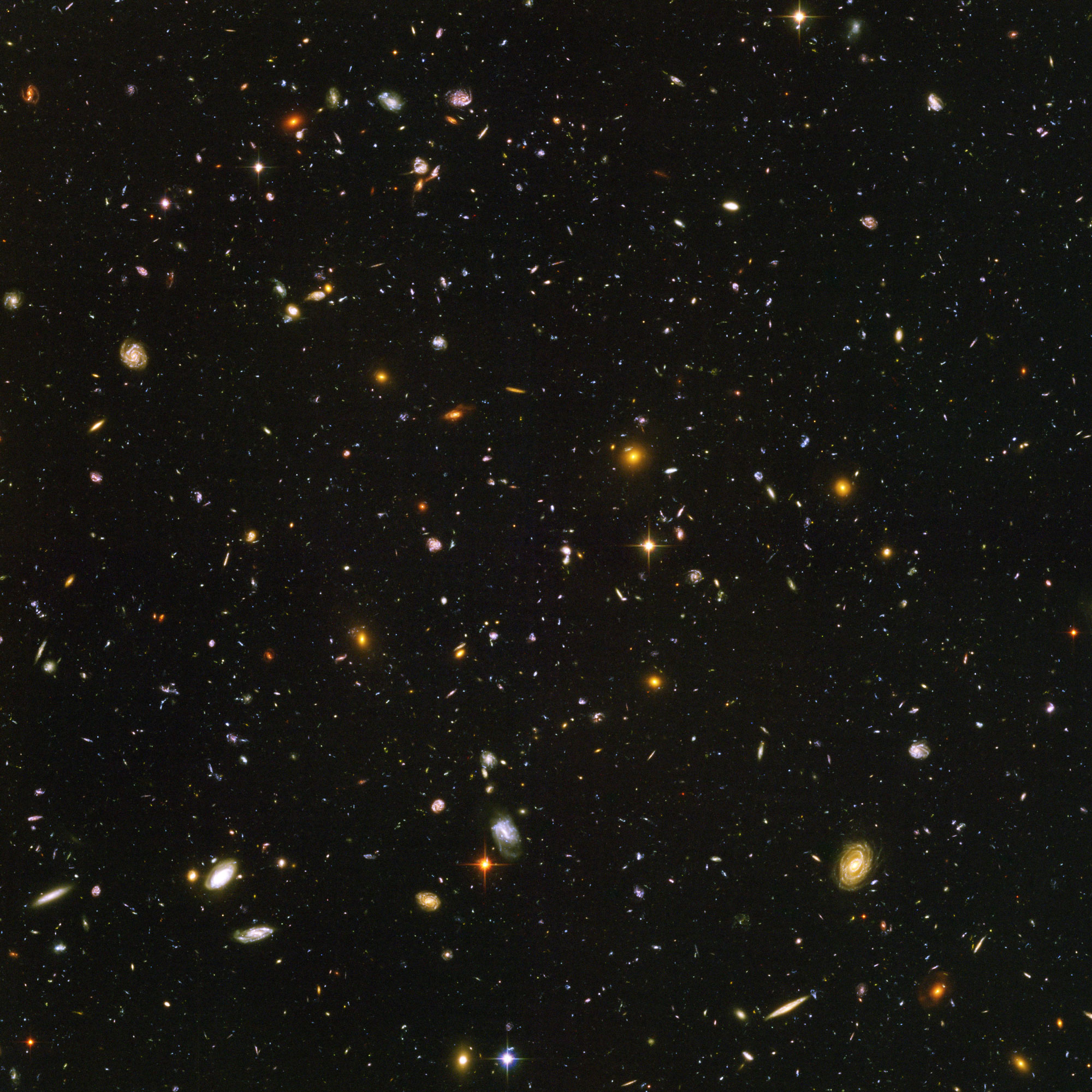 Hubble image of galaxies