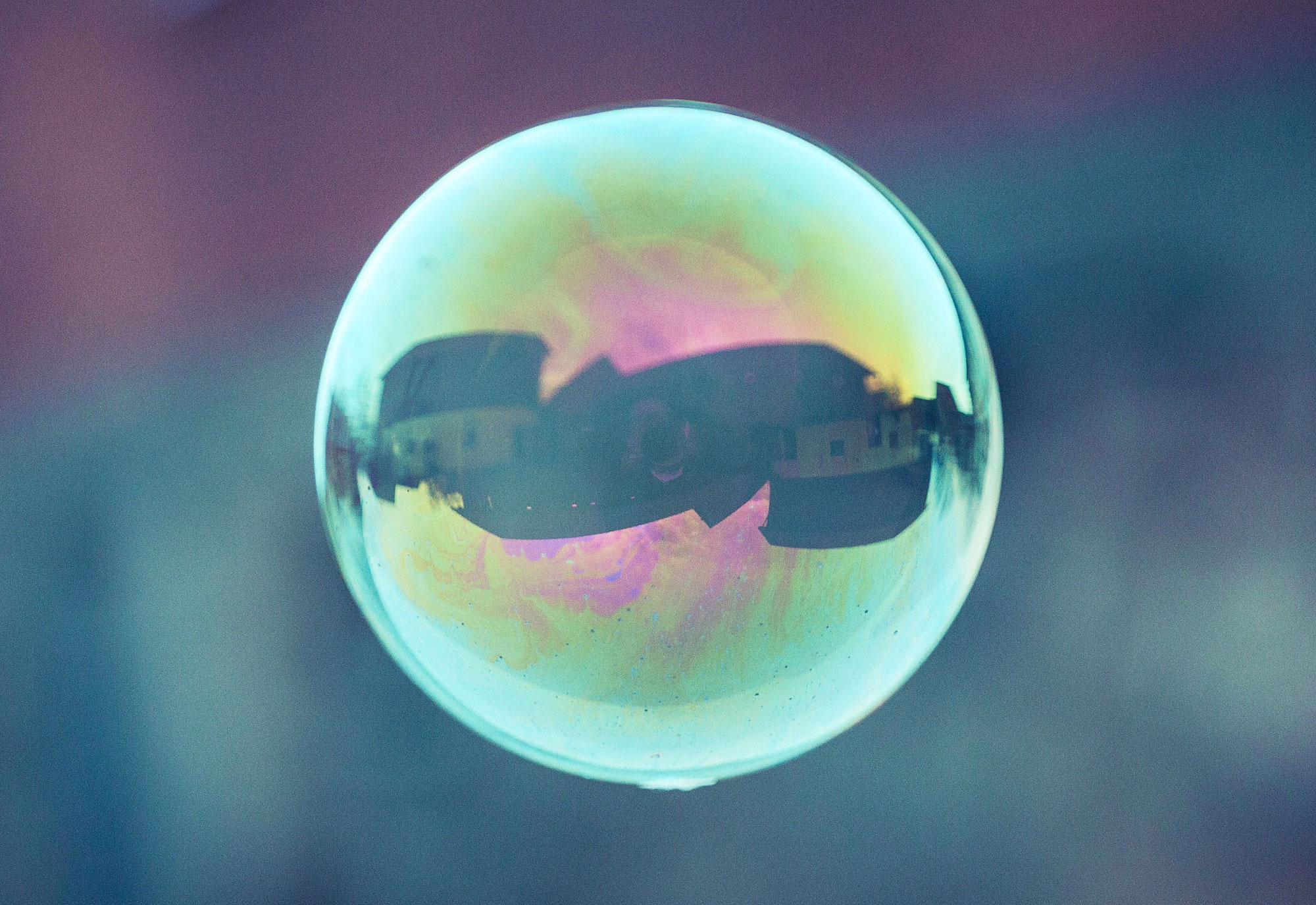 Photo: a soap bubble.