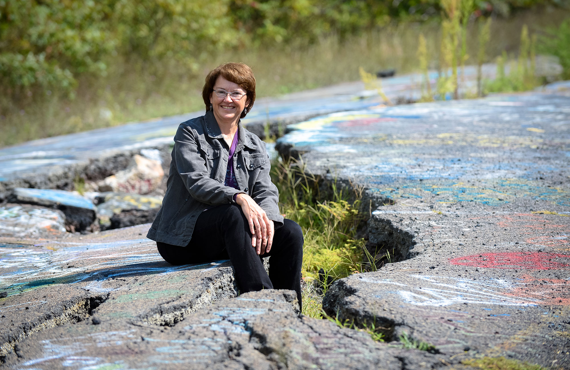 PORTRAIT: TAMMY TOBIN ON A ROCK