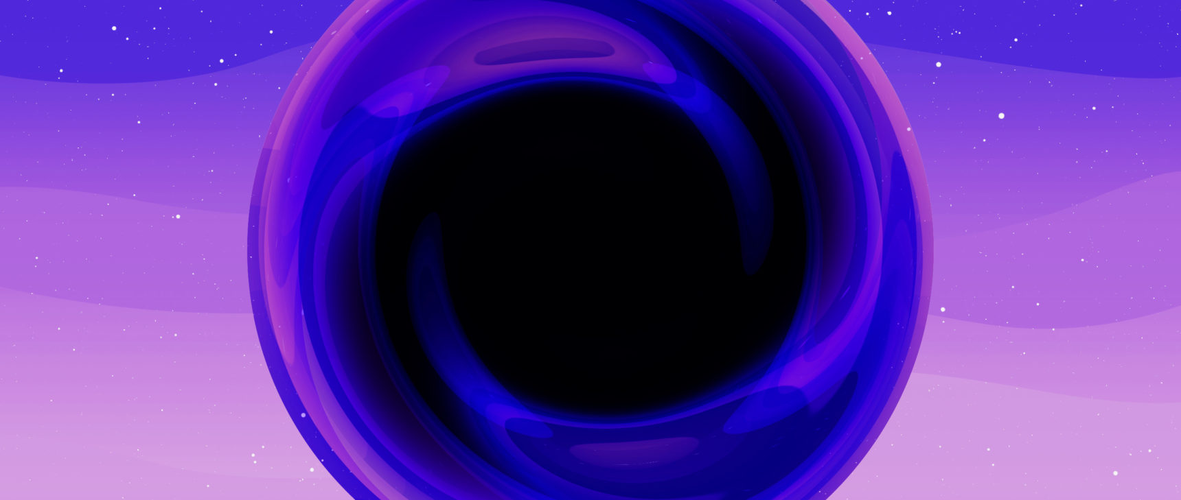 An illustration of an extra-large black hole.