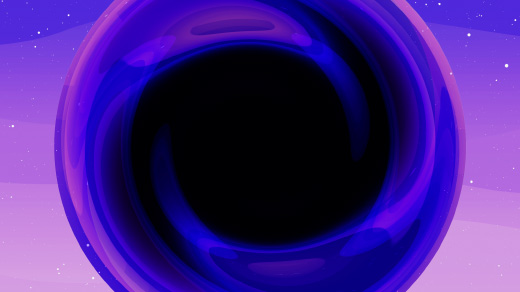 An illustration of an extra-large black hole.