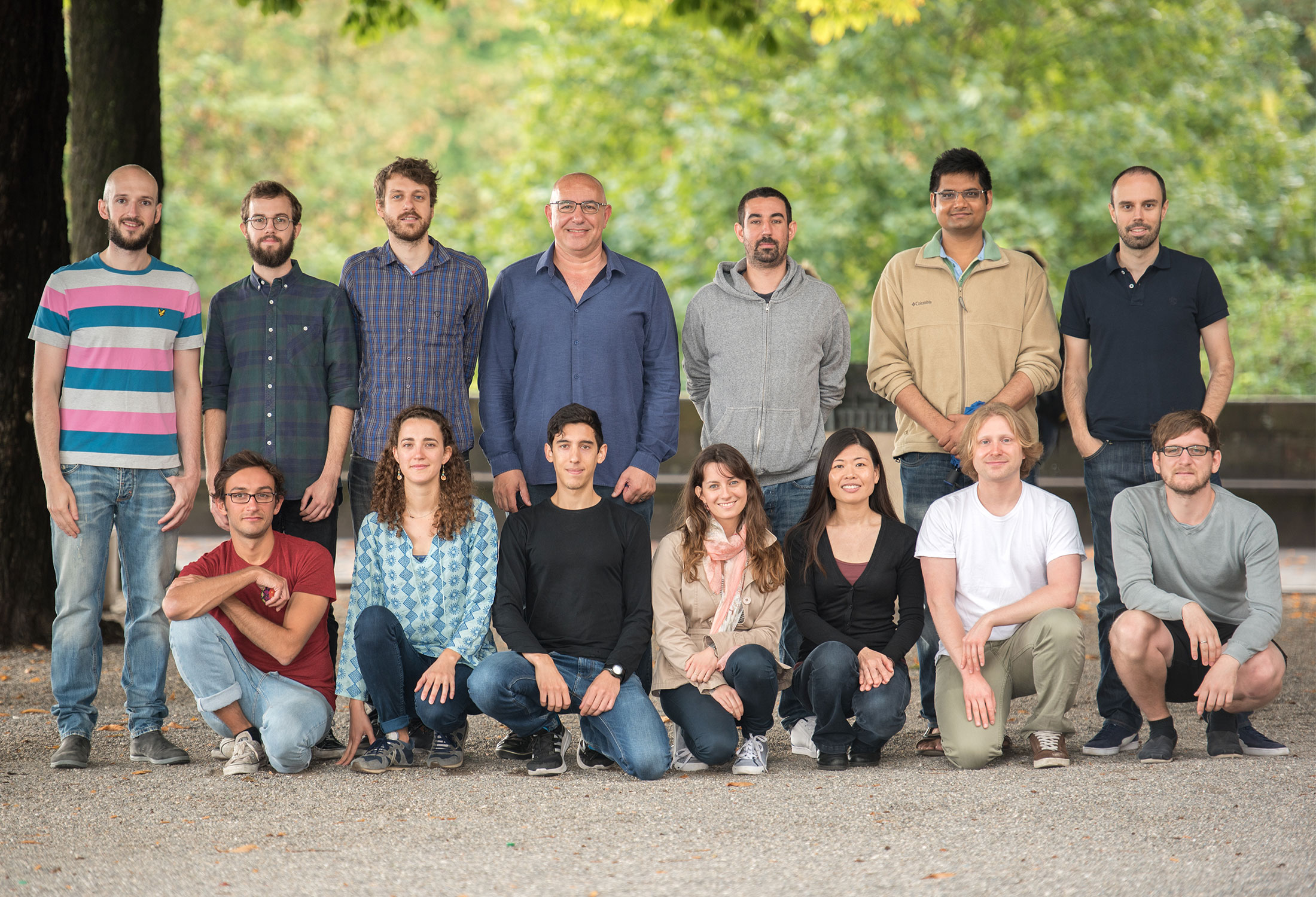 A group photo of the members of Khammash’s laboratory in Zurich.