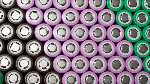 Photo of lithium batteries