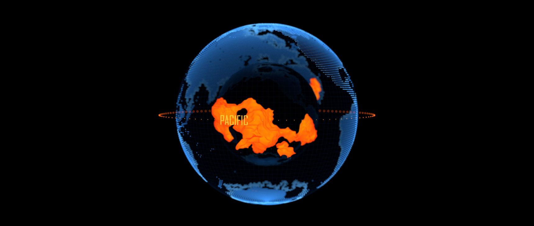 Spinning globe highlighting LLVSPs.