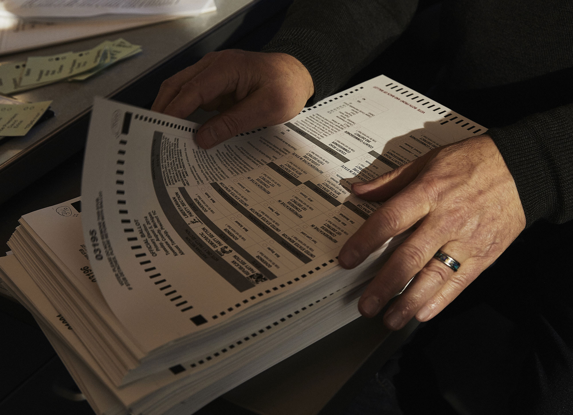 Ronald Rivest rearranges ballots to produce a k-cut