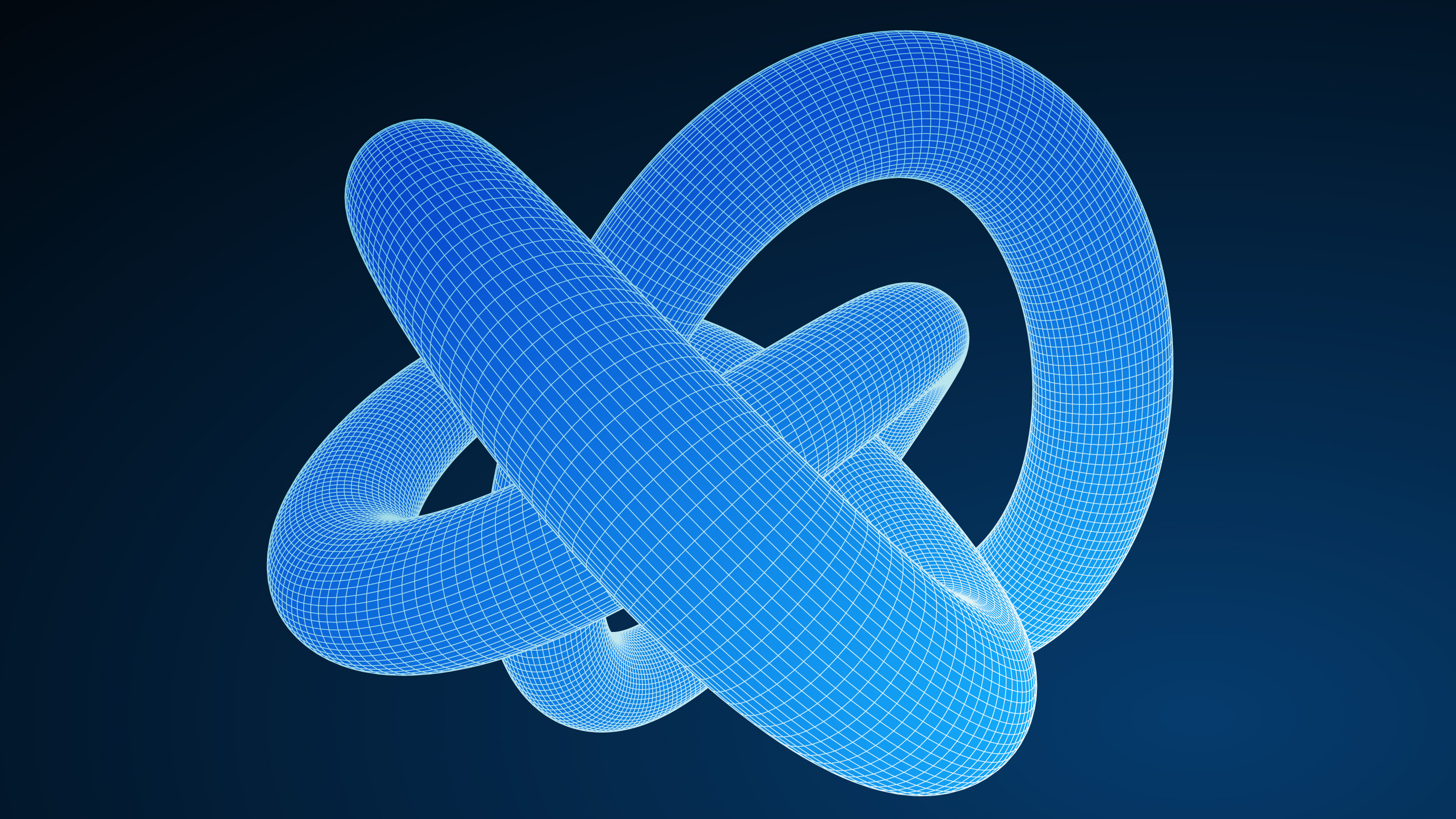 An illustration of a knot that mathematicians might study using tools called invariants.