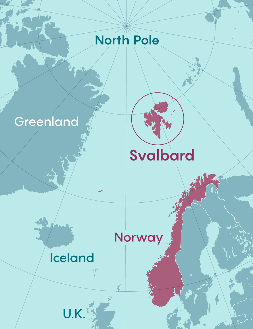 Svalbard map.