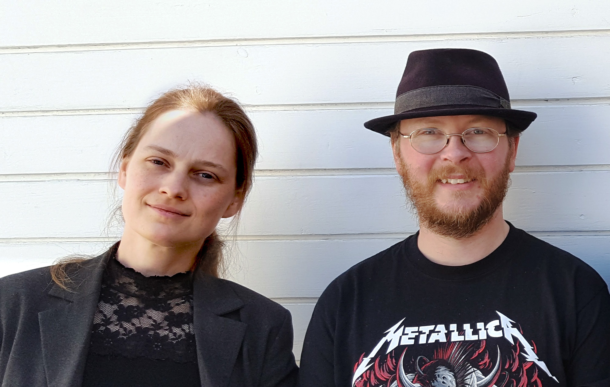 A photo of Eva Rotenberg and Jacob Holm standing next to each other.