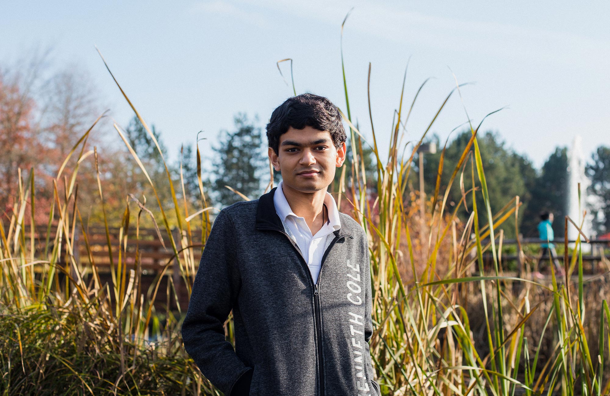 Photo of Ashwin Sah standing outside