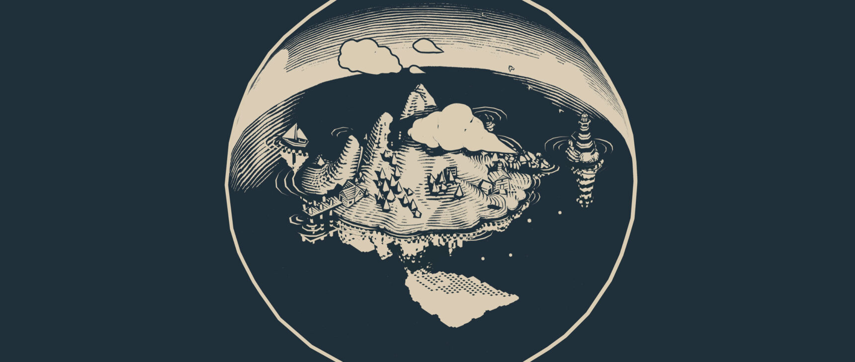 Graphical model of a cubic earth.