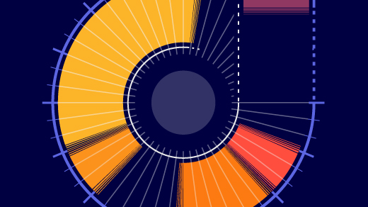 Infographic showing the ranges of possible masses of WIMPs, axions, ultralight dark matter, sub-GeV dark matter and primordial black holes, which are five different candidates for dark matter.