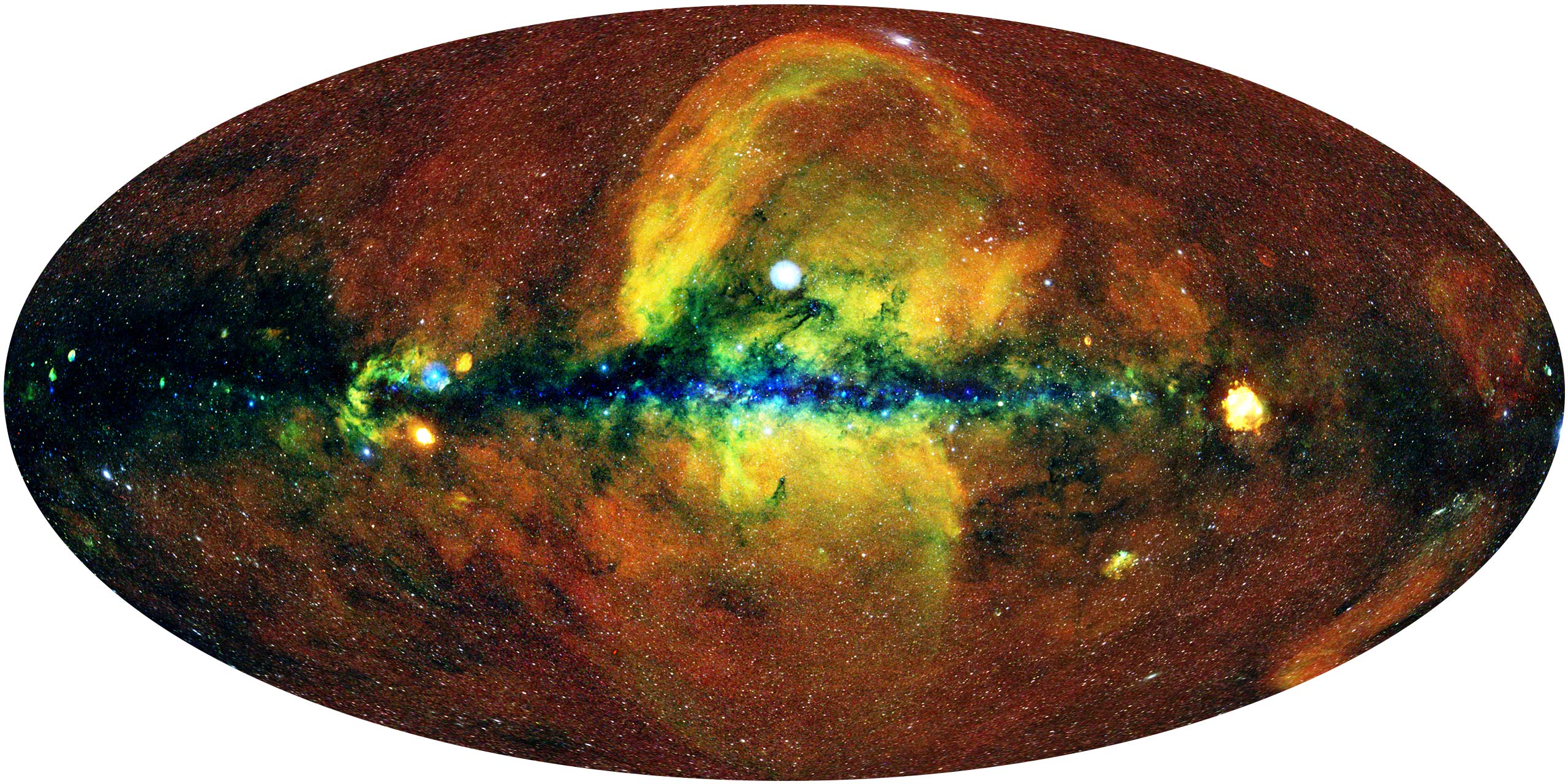 The Milky Way galaxy shown in X-rays.