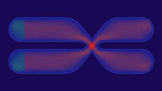 Illustration of DNA that represents how only a small part of the genome encodes proteins.