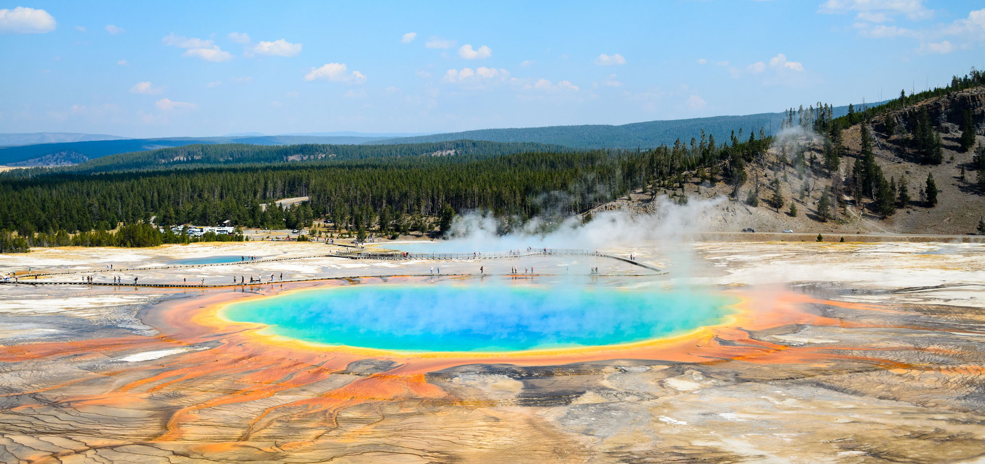 A blue thermal pool.