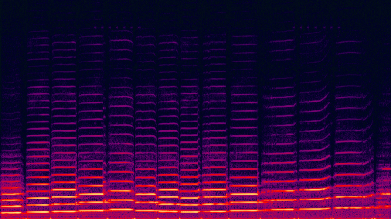 A colorful spectrogram of a violin playing.