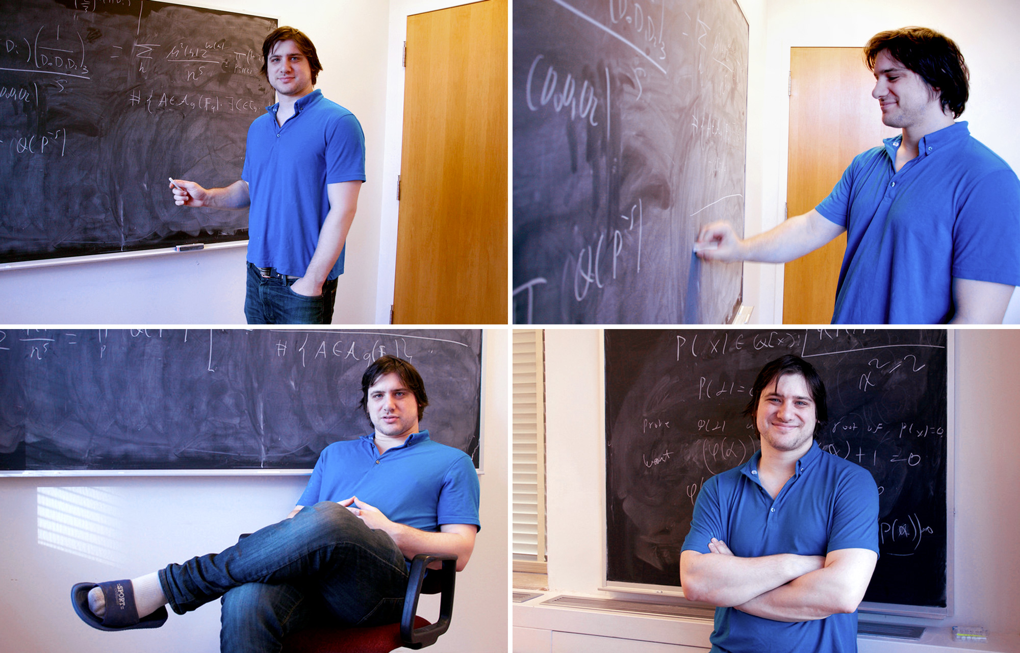 A quadriptych of photos of Jacob Tsimerman.