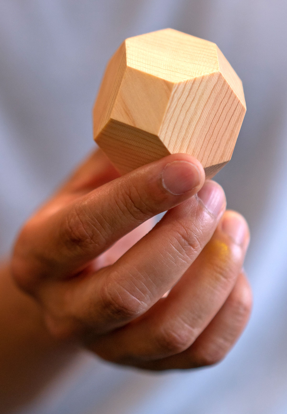 A wooden polygon.