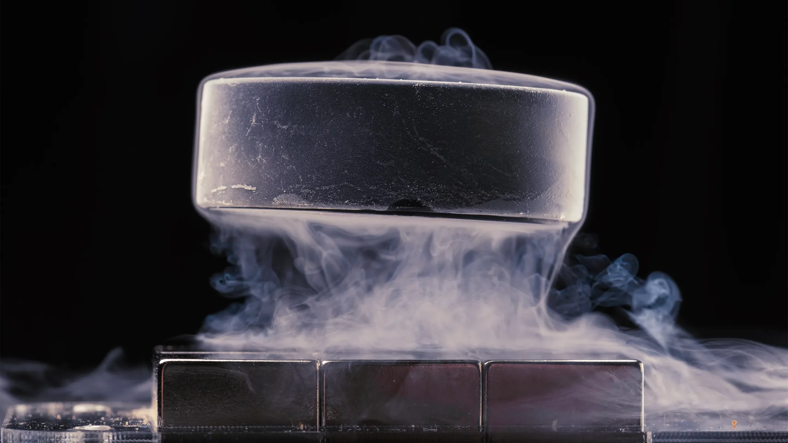 A levitating puck of material.