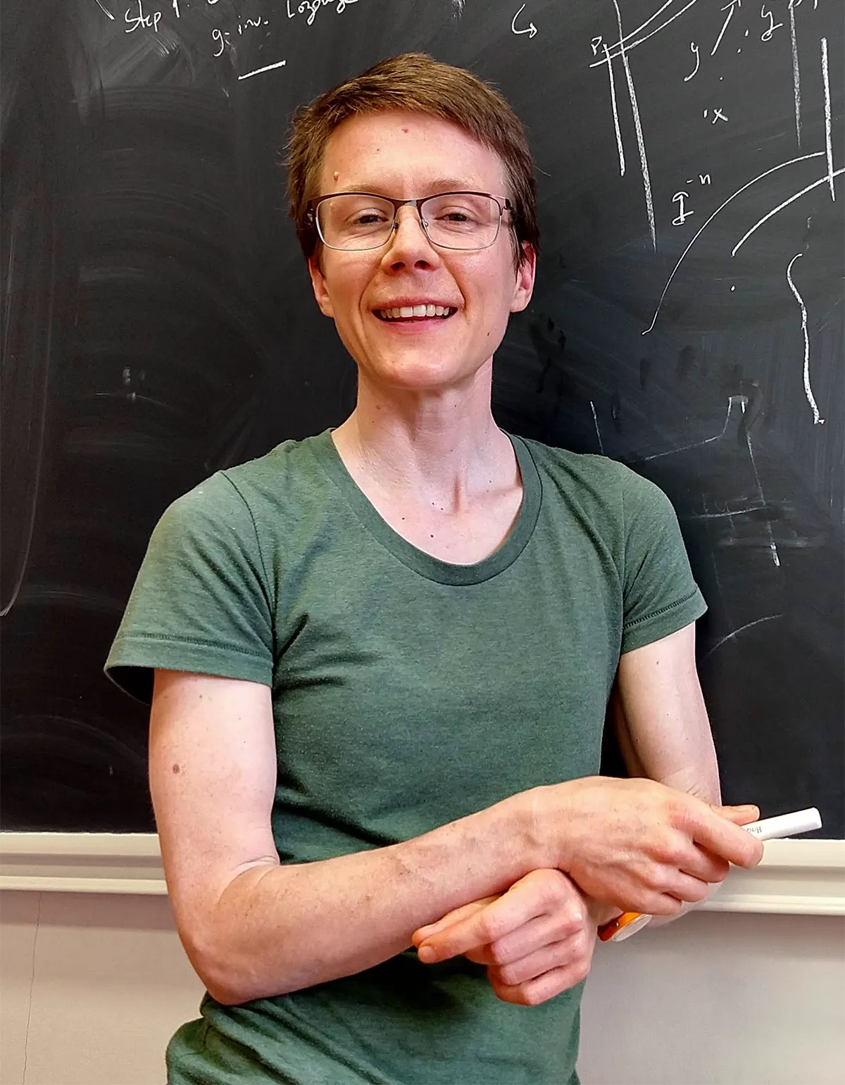 A portrait of mathematician Kathryn Mann.