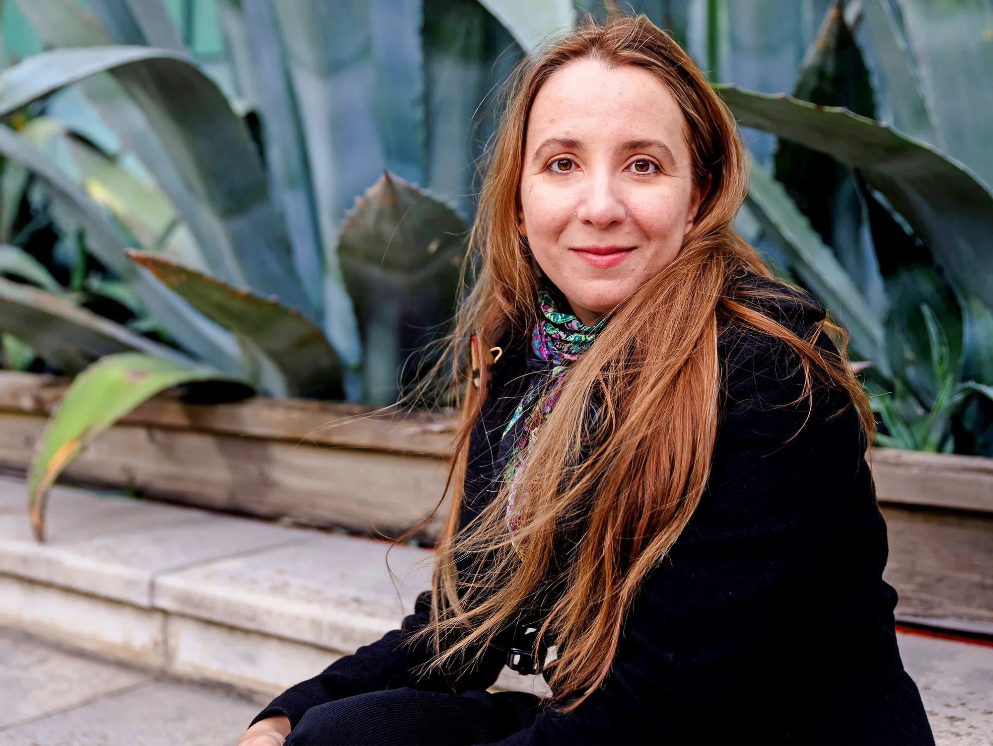 A portrait of mathematician Ana Caraiani.