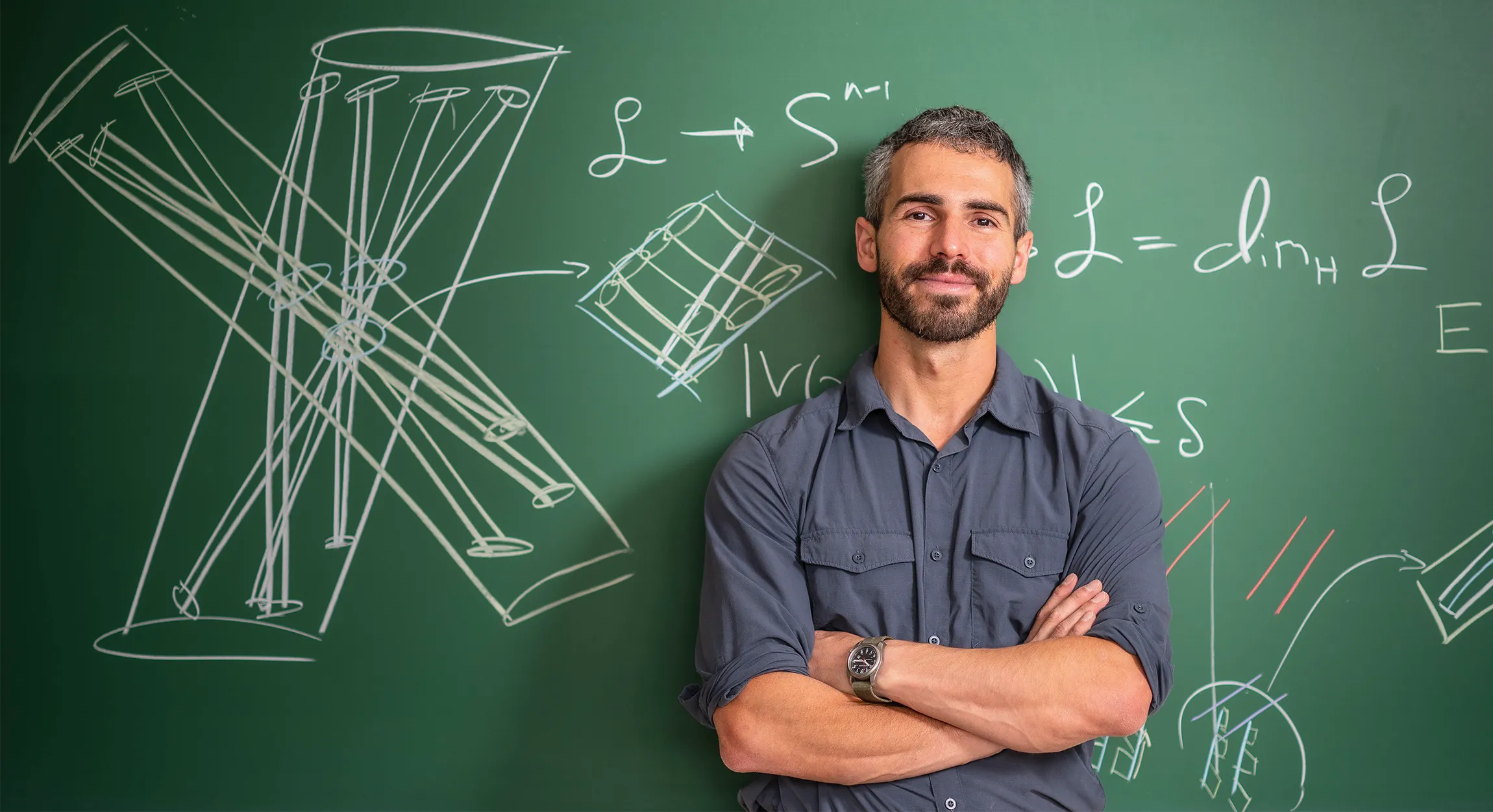 A portrait of mathematician Joshua Zahl.