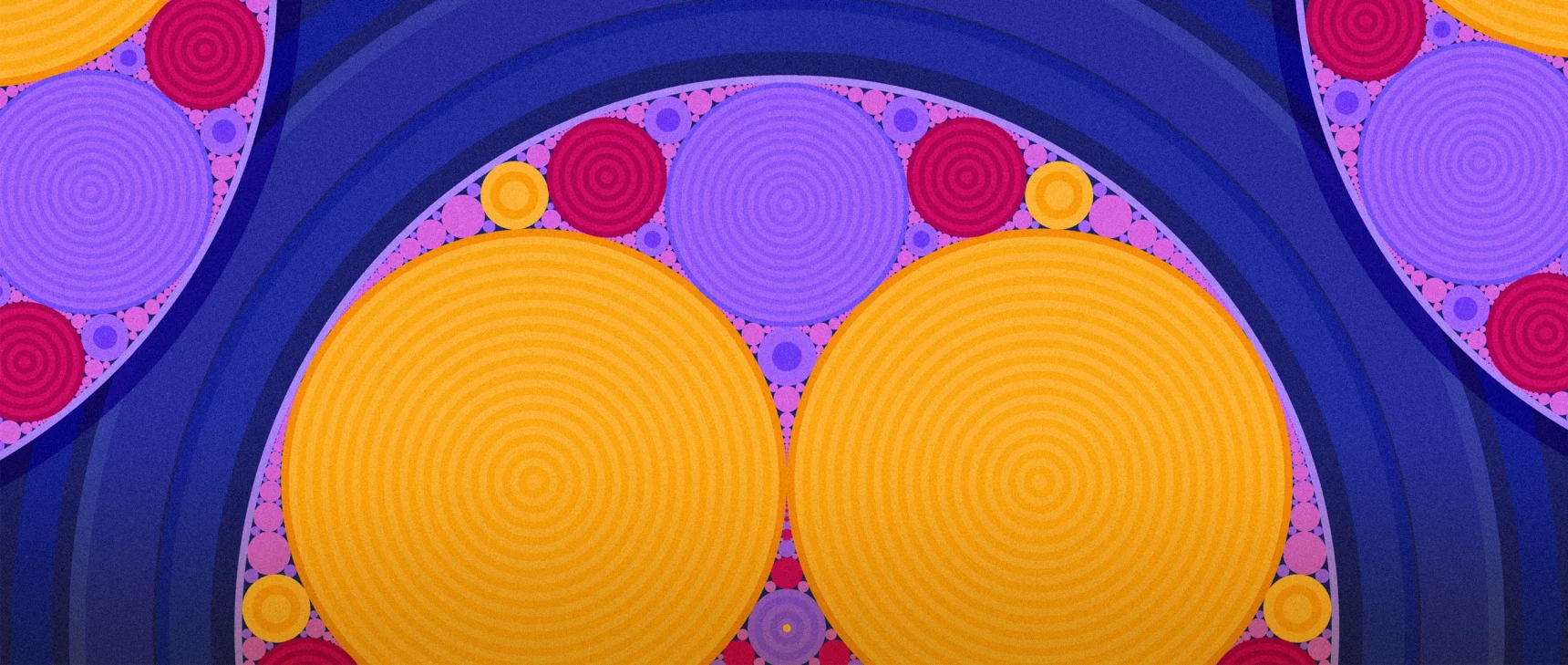 A colorful picture of nested circles.