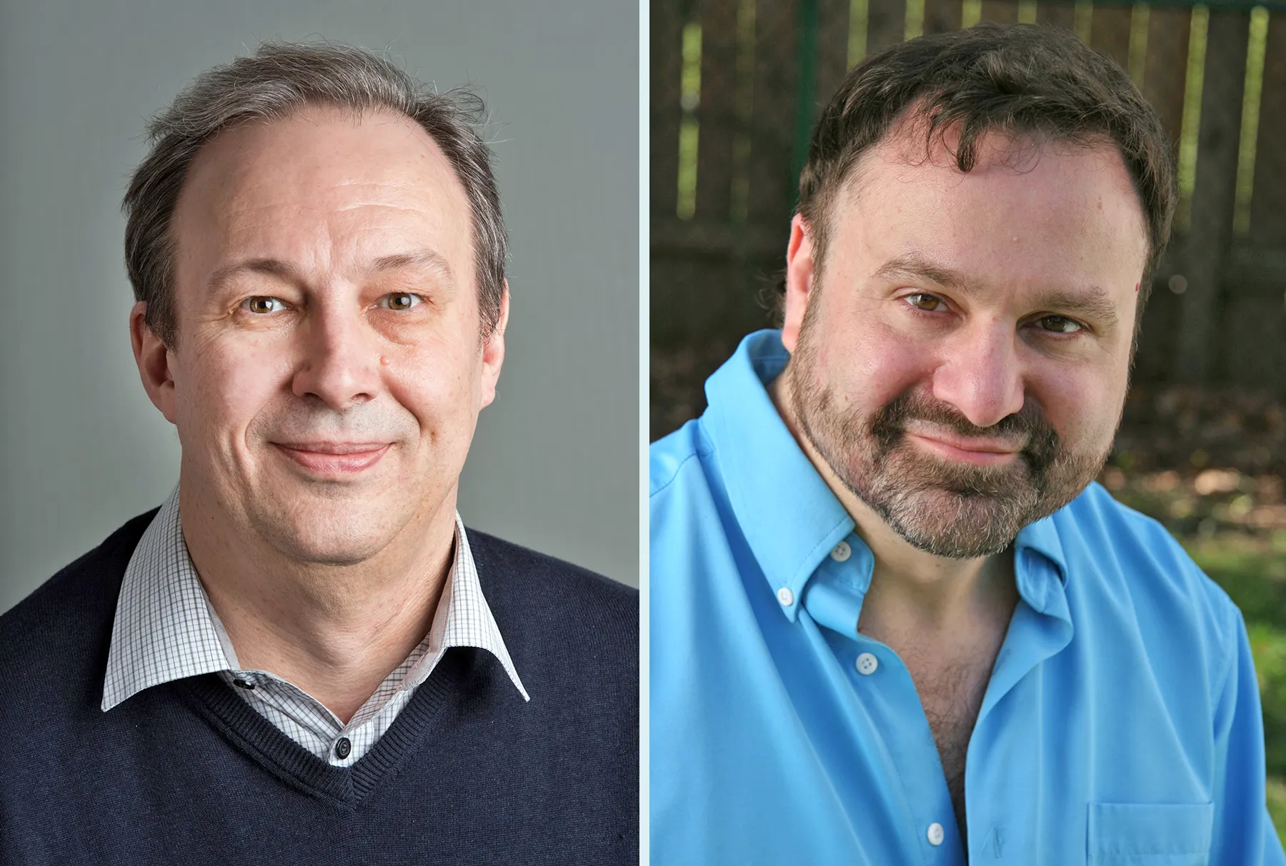 Photographs of Alexander Razborov, in a blue sweater, and Steven Rudich, in a blue shirt.