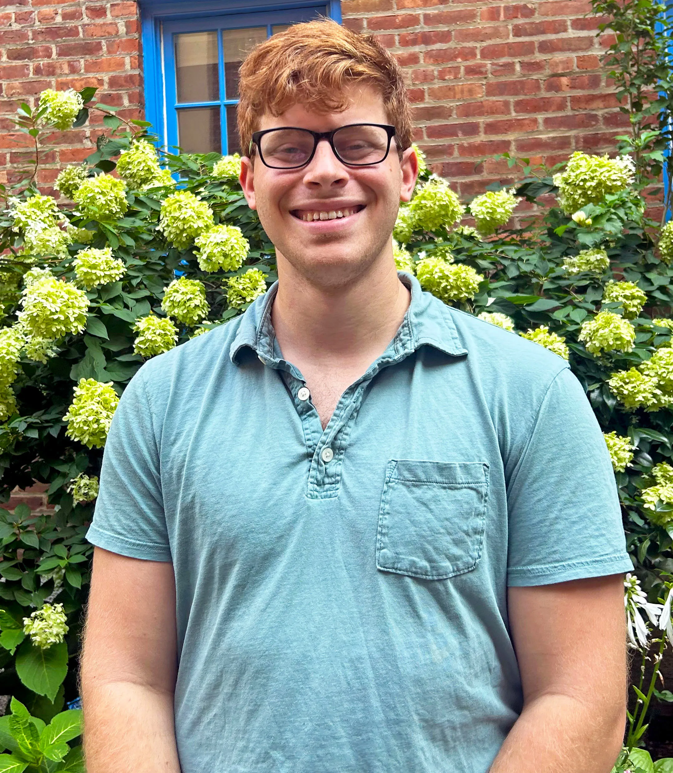 A portrait of mathematician Alex Cohen, a graduate student at MIT.