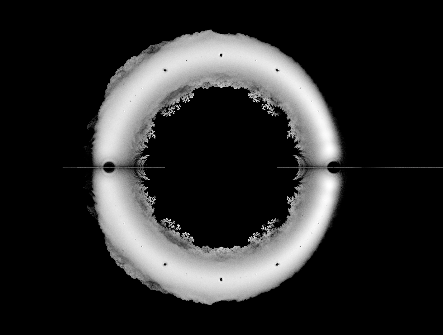 An illustration of a mathematical structure that resembles a donut with intricate edges.