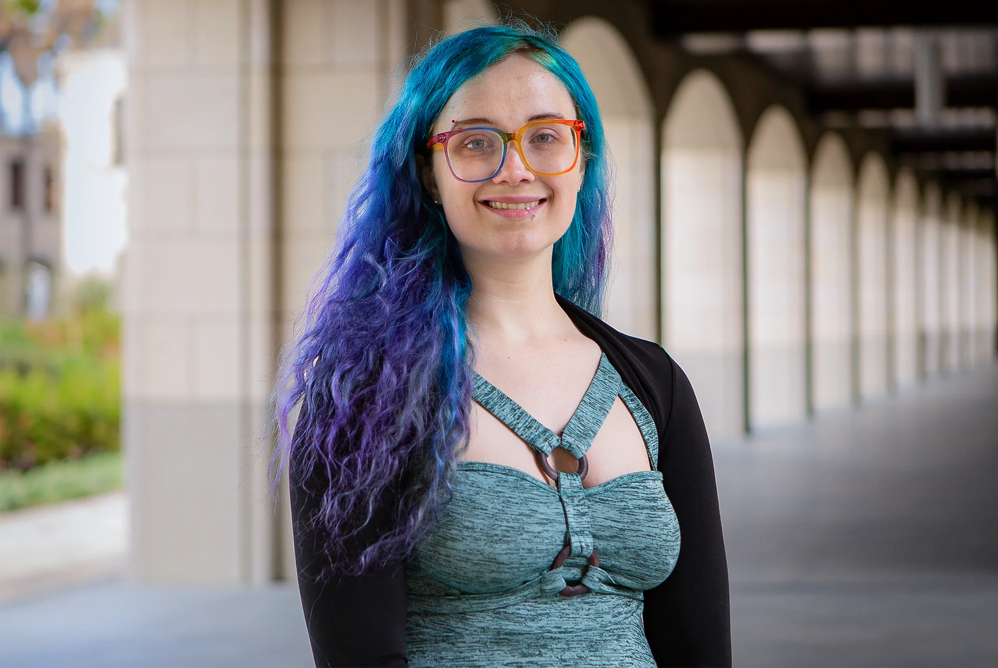 A portrait of mathematician Maggie Miller.