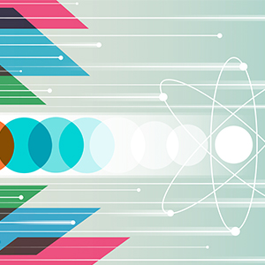 Shapes forming an atom