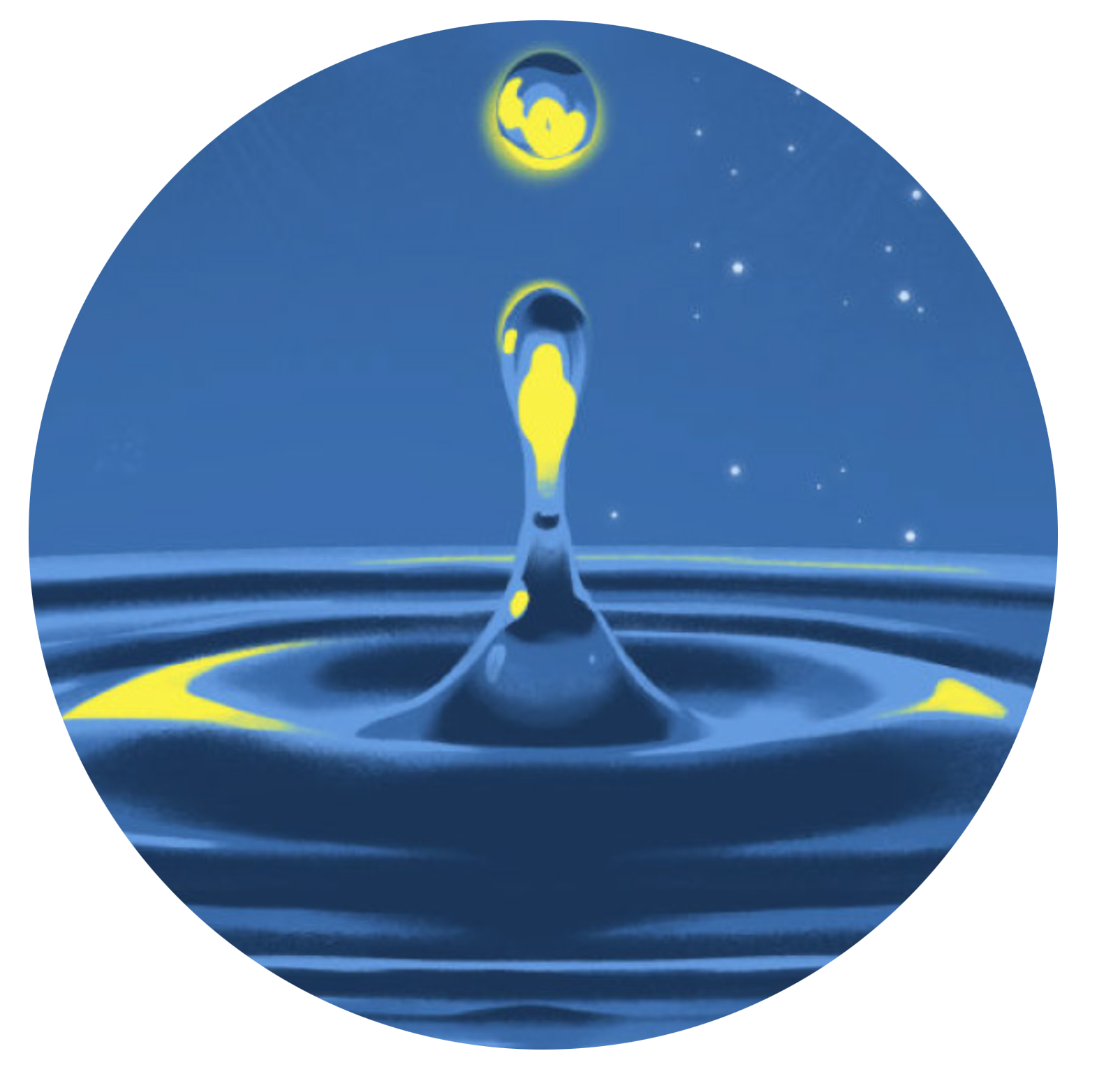 A drop representing a graviton